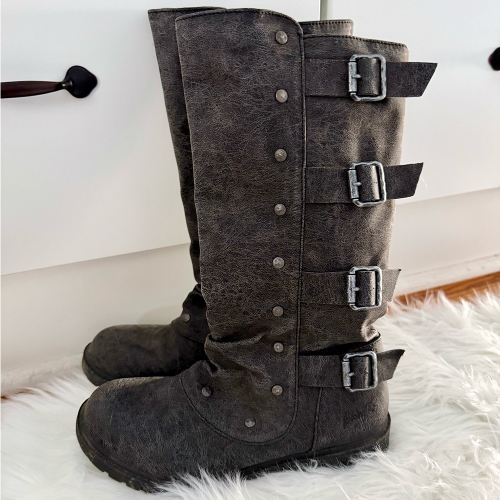 Blowfish Kids Riding Boots in Dark Gray